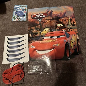 Disney Cars Party Games 2 Games Pin The Smile And Bean Bag Toss Games - Picture 1 of 5