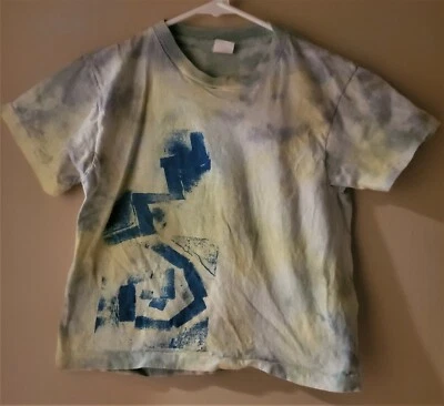 Camiseta infantil Fruit of the Loom amarilla, azul y gris tie dye; pequeña 6-8 Foto 1 de 3