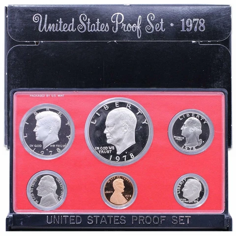 1978 S Proof Set Original Box 6 Coins US Mint Cover