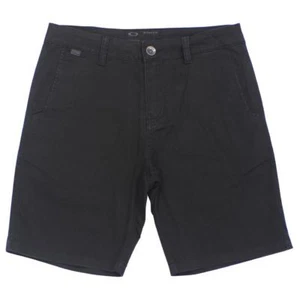 Oakley Workshop X Shorts Mens Size 32 M Medium Jet Black Casual Dress Walkshort - Picture 1 of 2