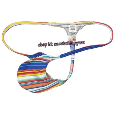 Men's G-String Underwear Male Bikini Thong Bulge Pouch Tangas Beach Sunbathing - Image 1 of 4