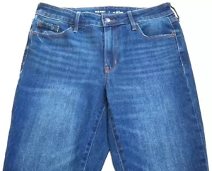 Womens Old Navy Blue Denim Mid Rise Pop Icon Skinny Mid Rise Jeans Size 8 - Picture 1 of 4