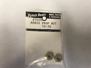 Dumas 7024 - Brass Prop Nut 10-32 - New In Bag! - Photo 1 sur 1