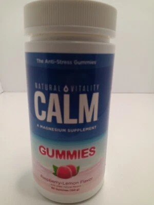 Natural VItality CALM Suplemento de Magnesio Gomitas Antiestrés (60) Exp 04/24 Foto 1 de 4