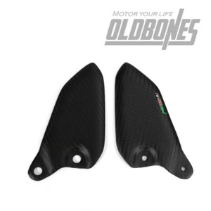 Motorcycle 100% Carbon Fiber Heel Plates Foot Pegs For Kawasaki Z900 RS 2018 - Picture 1 of 7