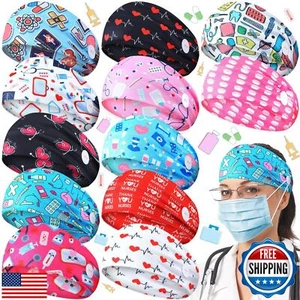 Jexine 12 Pcs Nurse Headbands for Women, Non Slip Nursing Headbands with Butt - Picture 1 of 5