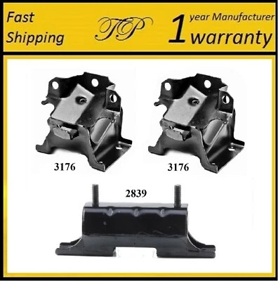 3 PCS FRONT MOTOR & TRANS MOUNT FOR 2001-2006 CHEVROLET SUBURBAN 2500 8.1L 4WD - Image 1 of 4