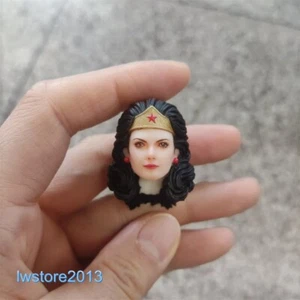 Bemalt 1:12 Wonder Woman Lynda Carter Kopf Skulptur für 6" weibliche SHF Figur Körper - Bild 1 von 5