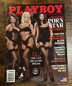 Play Boy Magazine March 2002 Tina Jordan & Porn Stars - Picture 1 of 2