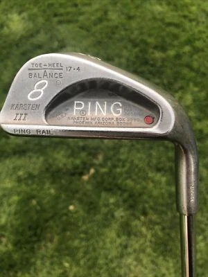RH Ping 8 Iron Red Dot ⛳️Karsten III Toe Heal Balance Kelmac the Soft One Grip - Image 1 of 4