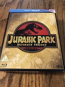 Jurassic Park Trilogy (Blu-ray, 2015) 3 Film Box Set - Picture 1 of 3