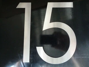 Marine grade 316 stainless steel house numbers 150mm high - Picture 1 of 2