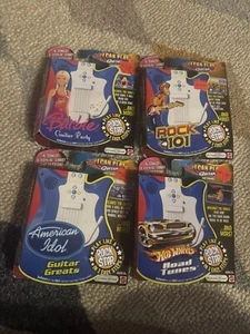 Lot of (4) I Can Play Guitar Software Cartridges - Barbie, Hot Wheels, Rock 101 - Picture 1 of 2