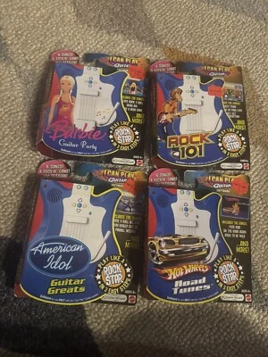 Lot of (4) I Can Play Guitar Software Cartridges - Barbie, Hot Wheels, Rock 101 - Image 1 of 2