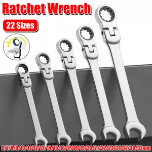 Adjustable Head Ratchet Wrench Dual Purpose Labor Saving Spanner Tool 6mm-32mm - Picture 1 of 36