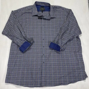 JOS A Bank Reserve Mens shirt 4XL Multi Plaid Cashmere Cotton Blend Soft New - Picture 1 of 10