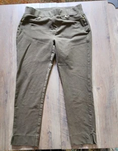 MICHAEL KORS Green Fabric Legging Pants Women's Size M - Picture 1 of 3