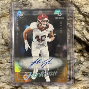 2025 Panini Luminance LANDON JACKSON Rookie Auto #11/100 Buffalo Bills Arkansas - Picture 1 of 2