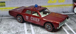 HOT WHEELS FIRE CHIEF CRUISER REDLINE - DEEP BLOOD RED VARIANT - Picture 1 of 10