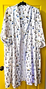 PEANUTS CHARLIE BROWN & GANG 100% Cotton Flannel Bathrobe XL - Picture 1 of 7