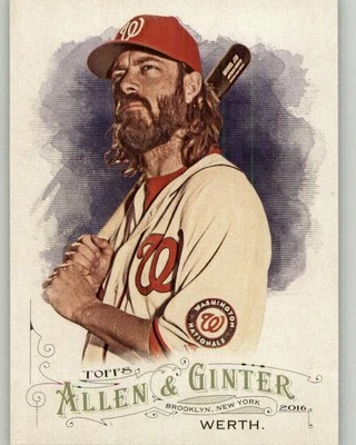 2016 Topps Allen & Ginter Jayson Werth #35 Washington Nationals - Image 1 of 2