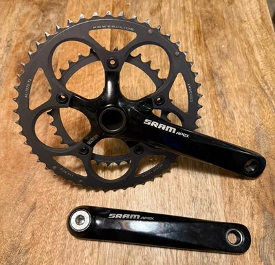 SRAM Apex 10spd 172.5 mm crankset GXP with 50/34 chainrings - Image 1 of 4