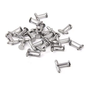 20Pcs 8mm Blank Settings Cuff Links Cufflinks Findings - Picture 1 of 5