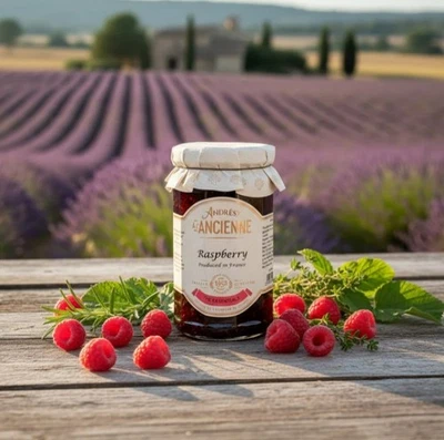 Les Confitures à la Ancienne, Set of 2 Jars, Raspberry French Jam / Preserves - Image 1 of 4