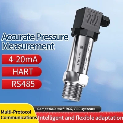 Pressure Transmitter 4-20mA RS485 0-25Bar 0-300Bar M20x1.5 Sensor Transducer - Image 1 of 4
