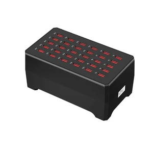 Black 30 Port USB Charger Station 150W/30A Multiple Charging for Smartphones - Picture 1 of 7