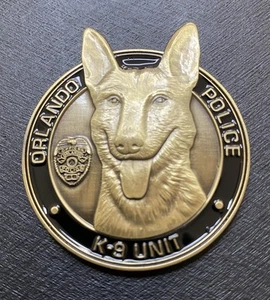 Orlando Police Department Challenge Coin K-9 Einheit 2 Zoll groß - Bild 1 von 2