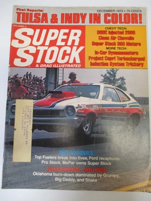 BACK ISSUE SUPER STOCK & DRAG ILLUSTRATED DECEMBER 1973 RAY ALLEN, SHIRL GREER - Imagem 1 de 4