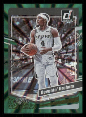2023-24 Donruss Holo Green Laser #59 Devonte' Graham - Image 1 of 2