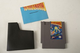 To The Earth Nintendo NES (E3L) Game Cartridge (JSF6) w/Booklet
