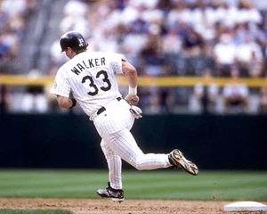 Larry Walker Running the Bases Colorado Rockies 8x10 MLB Baseball Photo - Picture 1 of 1