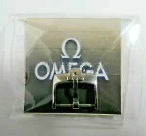 One New Omega Swiss Made Strap 18mm Buckel Silver Tone SS'' - Picture 1 of 6