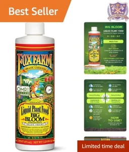 Liquid Fertilizer Concentrate 16oz Organic Plant Food for Flowers, Fruits & V... - Picture 1 of 8