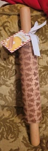 NWT Ciroa Beech Wood Christmas Tree Embossed Rolling Pin - Picture 1 of 4