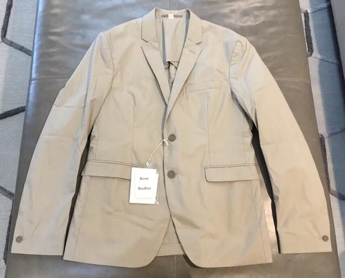 Giacca nuova con etichette Acne Studios Aron J Pop leggera cotone nylon popeline 48R 38R $695