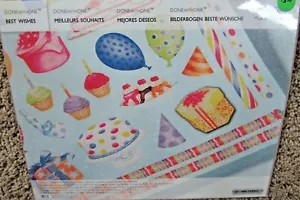 Creative Memories Done With One Best Wishes 1-Printed Die Cuts & 1-Photo Paper - Picture 1 of 2