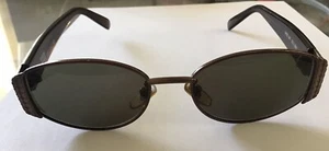 Versace Rare Collectible Authentic Vintage Sunglasses Women Brown Bronze Metal - Picture 1 of 12