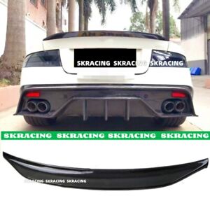 For Aston Martin Convertible Coupe DB9 DBS Carbon Fiber Rear Trunk Spoiler Wing 