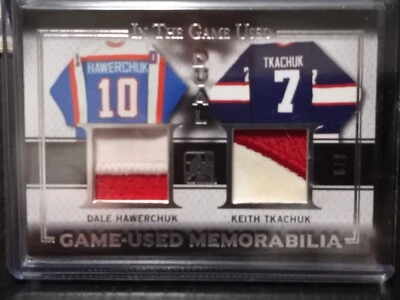 Dale Hawerchuk Keith Tkachuk 2016 In The Game Used 6/9 Winnipeg Jets - Image 1 of 4