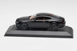 BENTLEY002 Bentley Continental GT Black & Black Wheels Minichamps 1/43 - Picture 1 of 4
