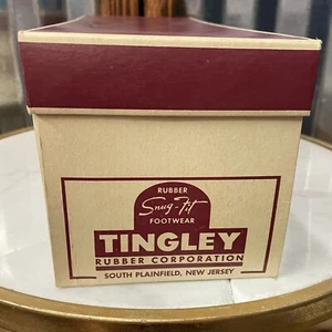 Men'sVintage TINGLEY ~ Black Neoprene Hi-Top Rubber Footwear ~ Size Medium 8-9.5 - Picture 1 of 9