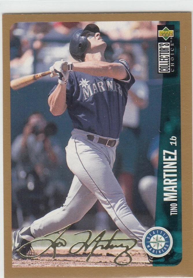 1995 Tino Martinez Collector's Choice GOLD SIGNATURE #318 - Yankees Mariners - Image 1 of 1