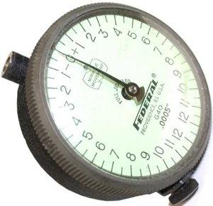 FEDERAL DIAL .0005" INDICATOR PERPENDICULAR STEM MODEL G4O - Picture 1 of 2
