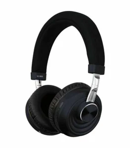 Bluetooth Connection Wireless Headphones Built In Microphone Earcups Black/Brown - Picture 1 of 10