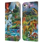 P.d. Moreno Dinosaur Scene Leather Book Wallet Case For Apple Ipod Touch Mp3