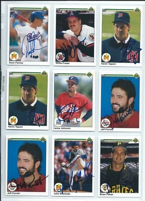 1990 Upper Deck baseball cards, autographed; YOU PICK to fill sets; signed - Image 1 of 4